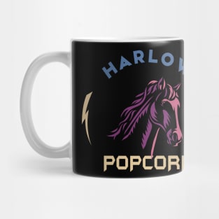 Harlow And Popcorn Funny Popcorn The Pony Mug